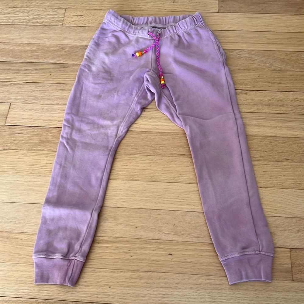 Dannijo girls purple jogger sweatpants size small